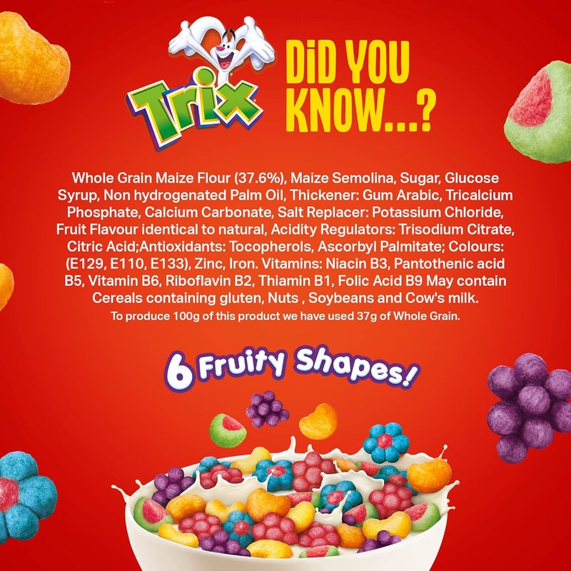 Nestlé Trix Fruity Shaped Breakfast Cereal, 330g - Image 2